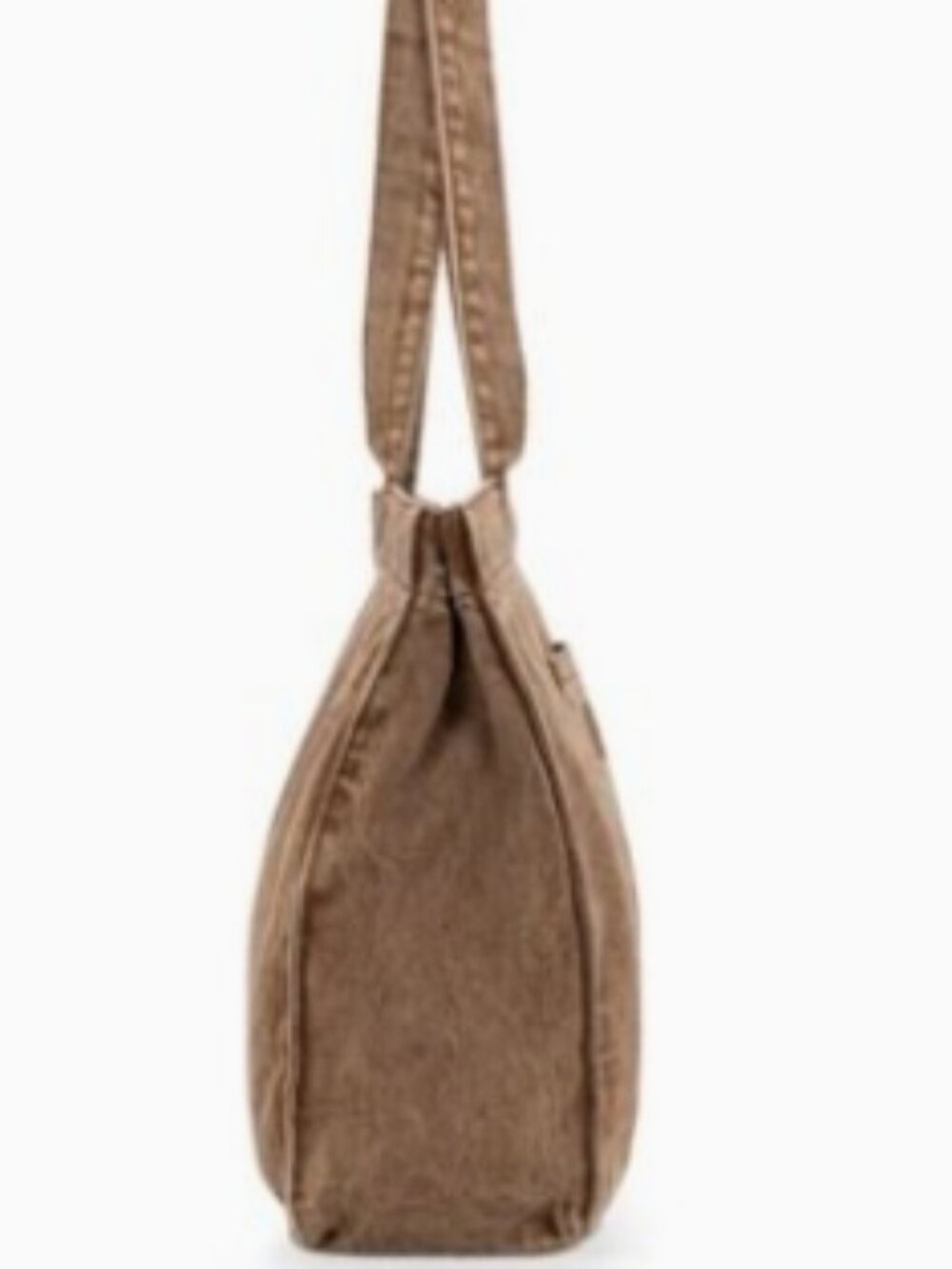 Wrangler Stitch Denim Tote Bag Brown NWT - Picture 3 of 4